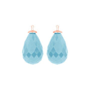 Kvartsglas facetteret farve35 m/rfg sølv - par - Urma.dk