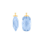 Kvartsglas facetteret farve36 m/fg sølv - par - Urma.dk