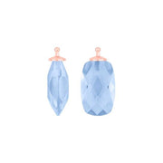 Kvartsglas facetteret farve36 m/rfg sølv - par - Urma.dk