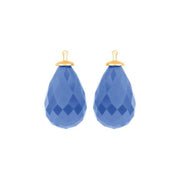 Kvartsglas facetteret farve39 m/fg sølv - par - Urma.dk