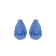 Kvartsglas facetteret farve39 m/rh sølv - par - Urma.dk