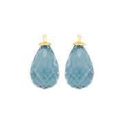 Kvartsglas facetteret farve47 m/fg sølv - par - Urma.dk