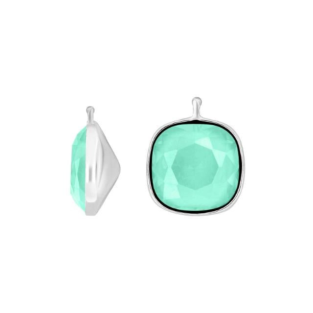 Kvartsglas facetteret farve49 m/rh sølv - par - Urma.dk