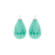 Kvartsglas facetteret farve49 m/rh sølv - par - Urma.dk