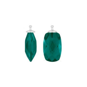 Kvartsglas facetteret farve53 m/rh sølv - par - Urma.dk