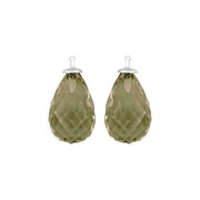 Kvartsglas facetteret farve61 m/rh sølv - par - Urma.dk