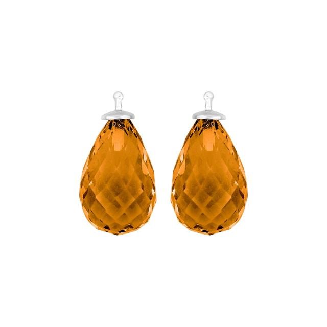 Kvartsglas facetteret farve76 m/rh sølv - par - Urma.dk