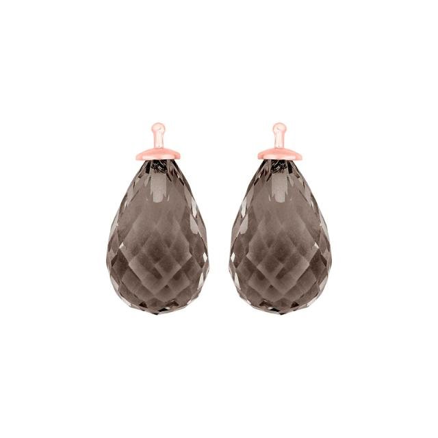 Kvartsglas facetteret farve86 m/rfg sølv - par - Urma.dk