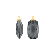 Kvartsglas facetteret farve91 m/fg sølv - par - Urma.dk