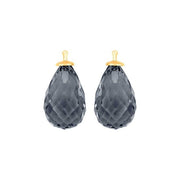 Kvartsglas facetteret farve91 m/fg sølv - par - Urma.dk