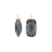 Kvartsglas facetteret farve91 m/rfg sølv - par - Urma.dk