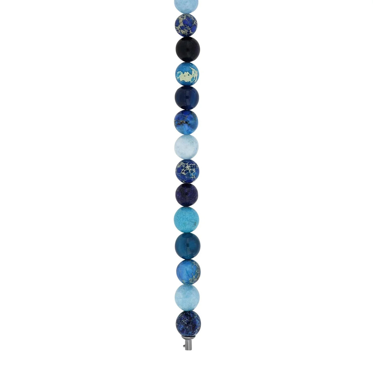 Lapis, sponge quartz, blå agat, howlite, lapis lazuril 10mm - Urma.dk