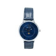 Lewis Mumford dameur med blå rem og månefase - Urma.dk