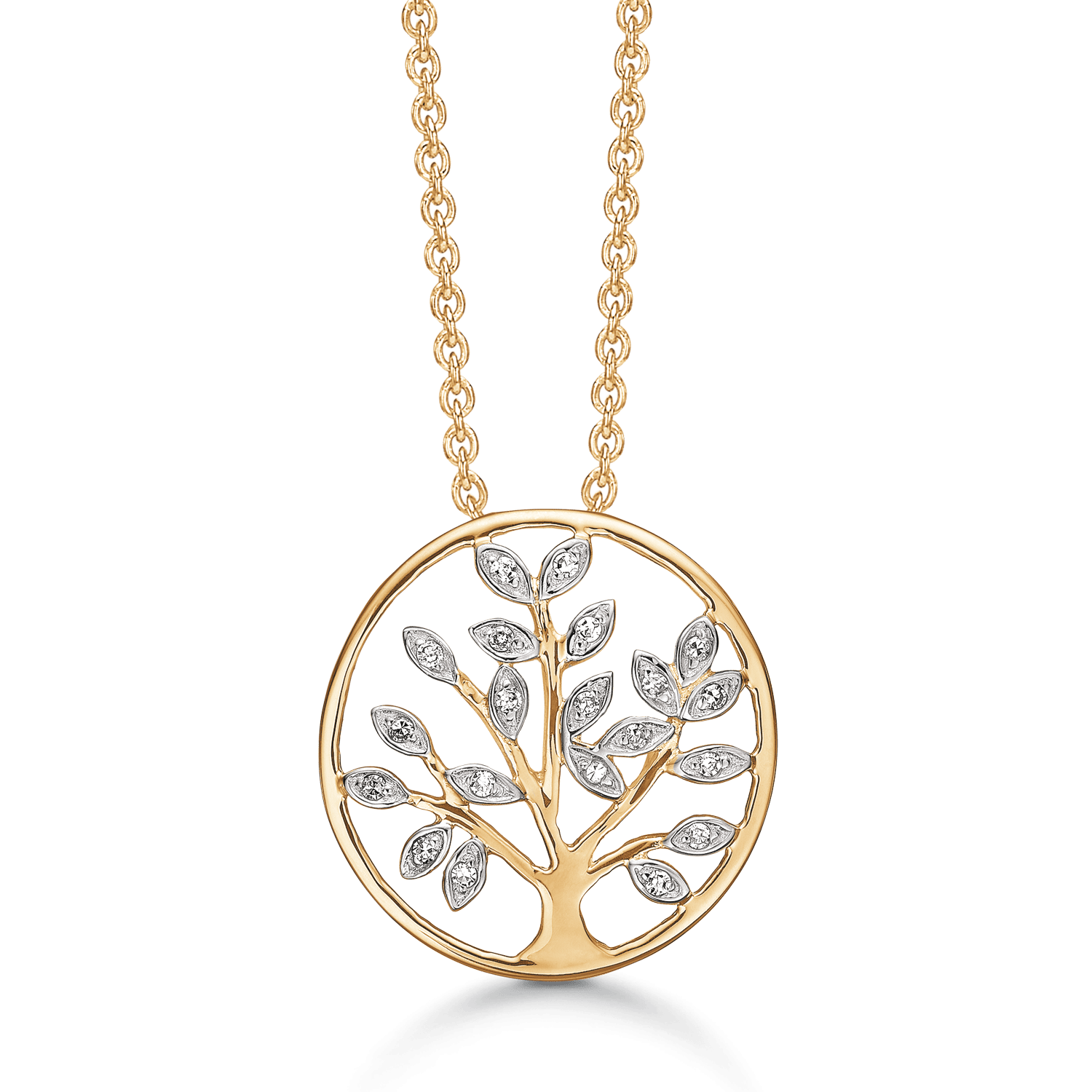 Livets Træ 14 kt. guld halskæde 76205044 - Urma.dk