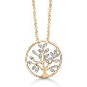 Livets Træ 14 kt. guld halskæde 76205044 - Urma.dk