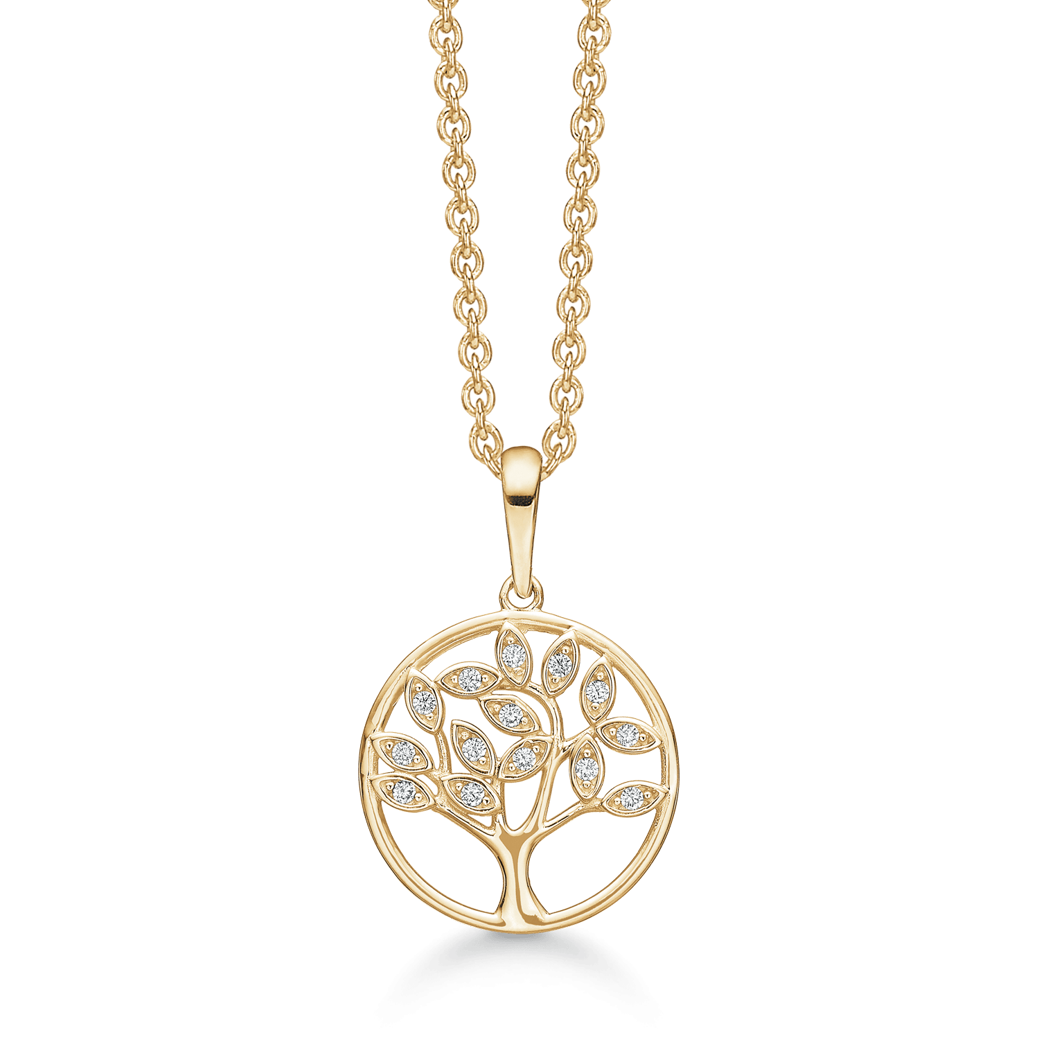 Livets Træ 14 kt. guld halskæde 76242022 - Urma.dk