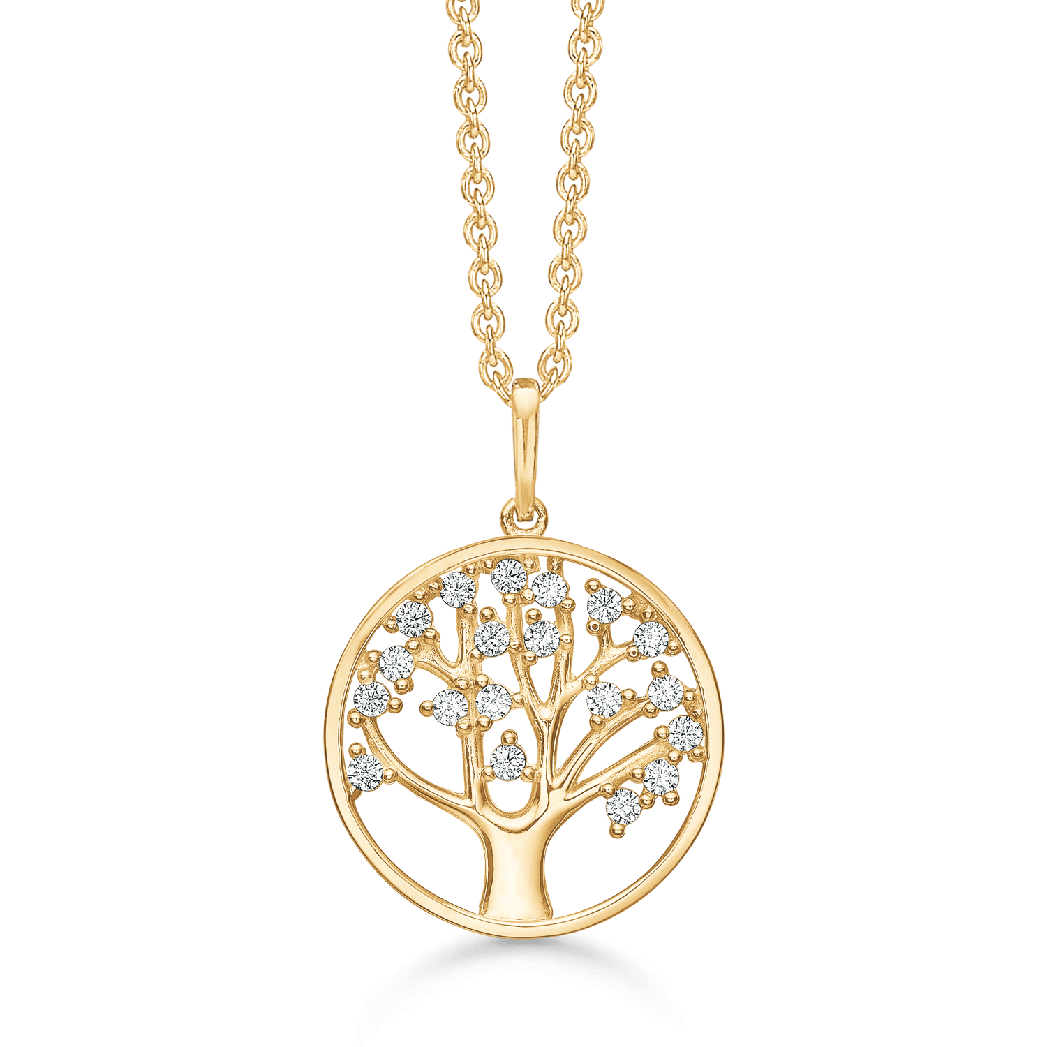 Livets Træ 14 kt. guld halskæde 76242044 - Urma.dk