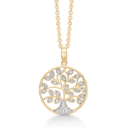 Livets Træ 8 kt. Guld halskæde 66242040 - Urma.dk