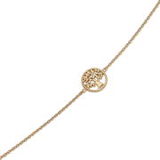 Livets Træ forgyldt sølvt armbånd - Urma.dk