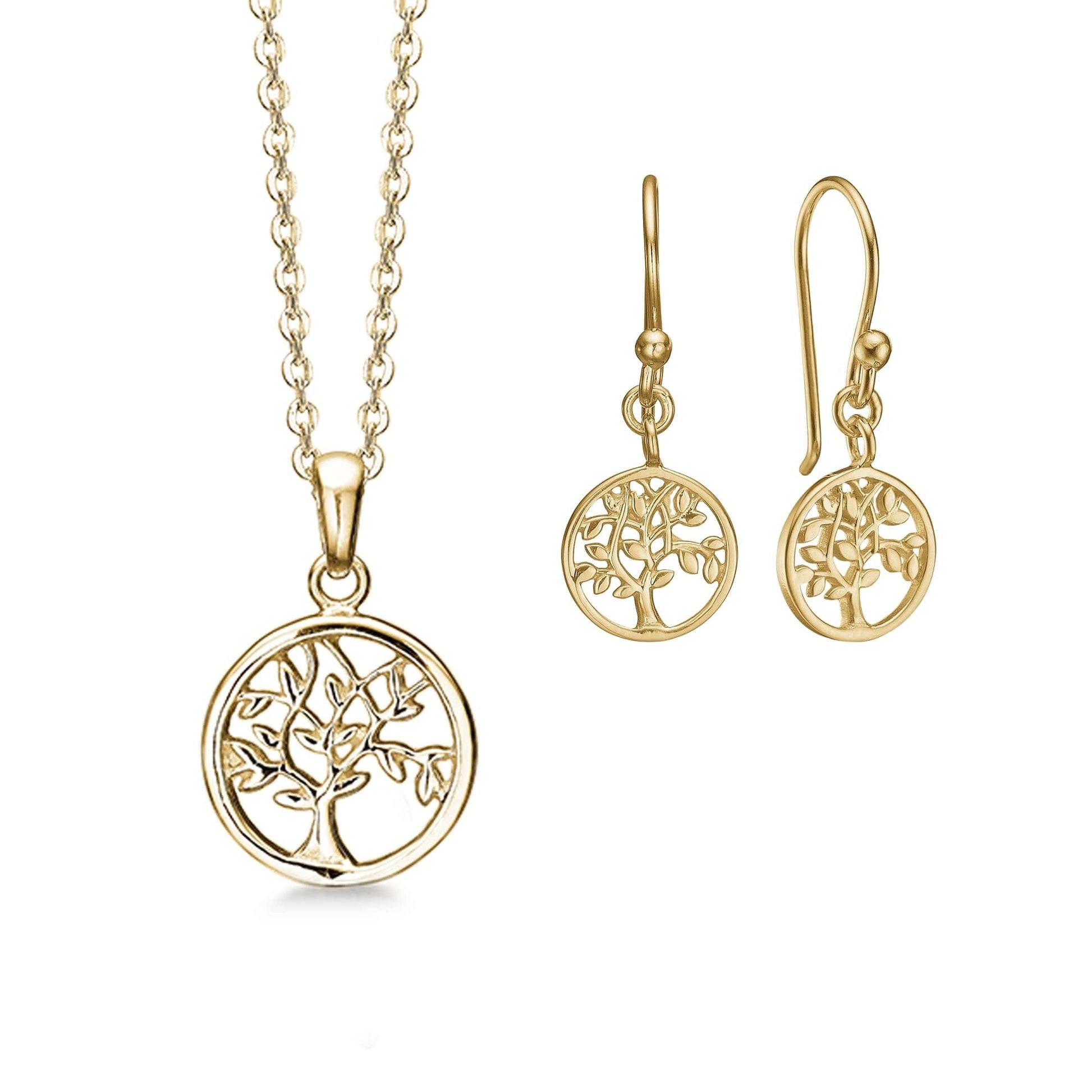 Livets træ i forgyldt sterling sølv - sæt - Urma.dk