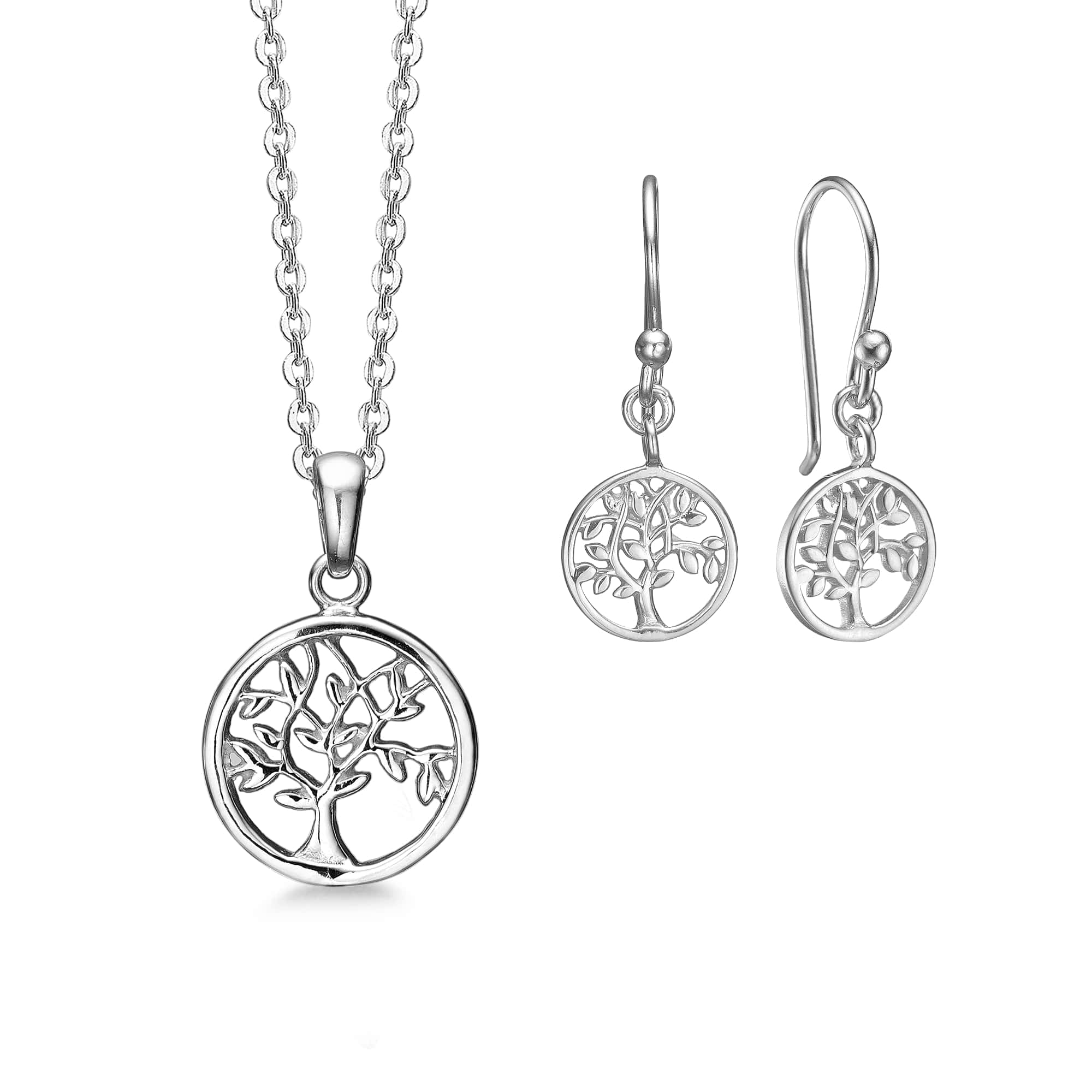 Livets træ i sterling sølv - sæt - Urma.dk