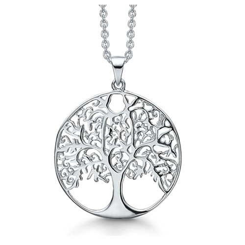 Livets Træ sølv halskæde 16223953 - Urma.dk