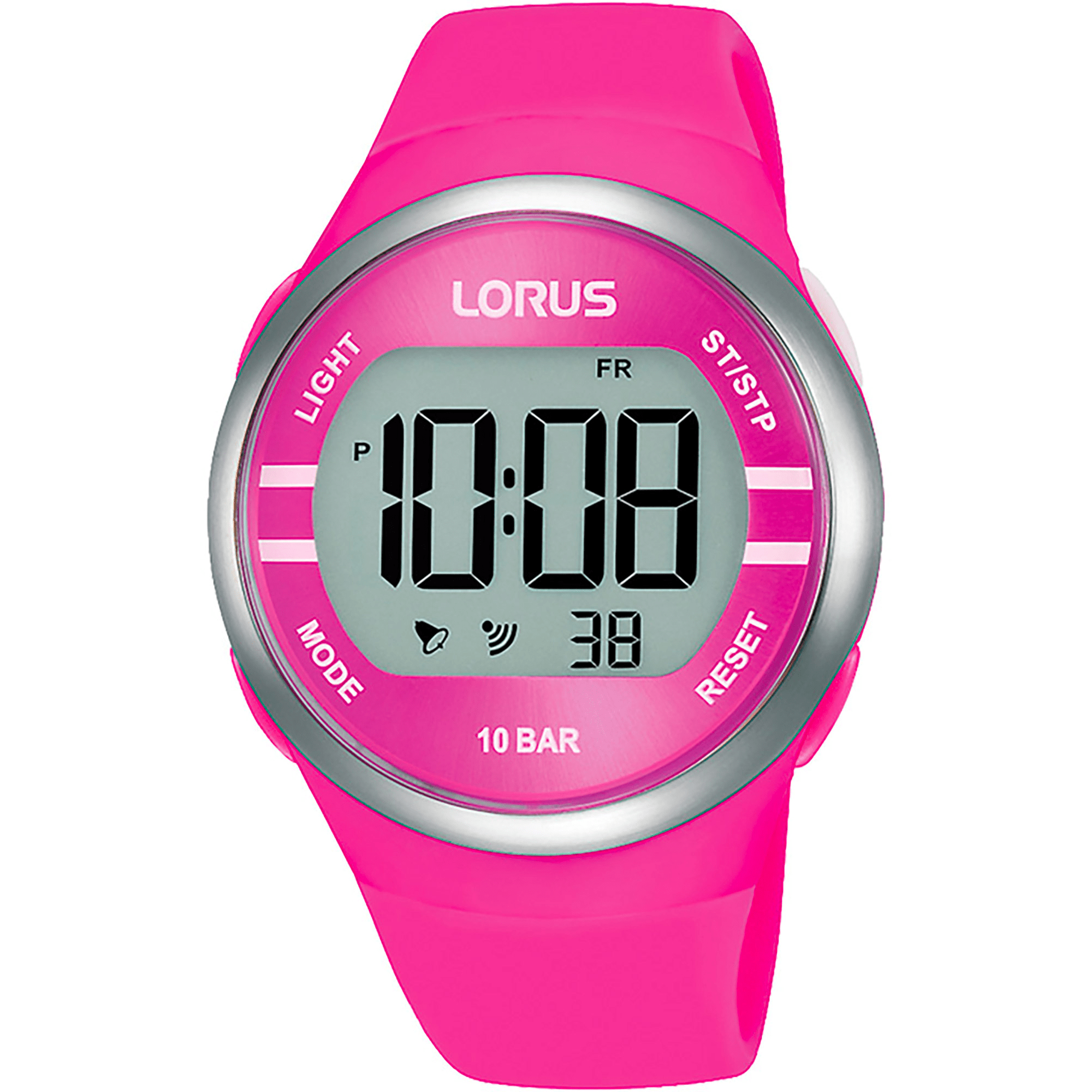 Lorus Dame Resin Pink Digital Ur R2343NX9 - Urma.dk