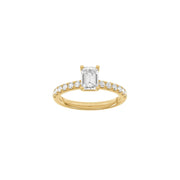LUXURY Classic firkant 14kt. guldsring m. Lab. G. dia. 1,4ct TW/VS2 - Urma.dk