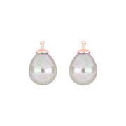 Mallorca perle dråbe farve07 m/rfg sølv - par - Urma.dk