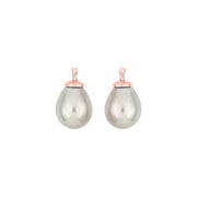 Mallorca perle dråbe farve07 m/rfg sølv - par - Urma.dk