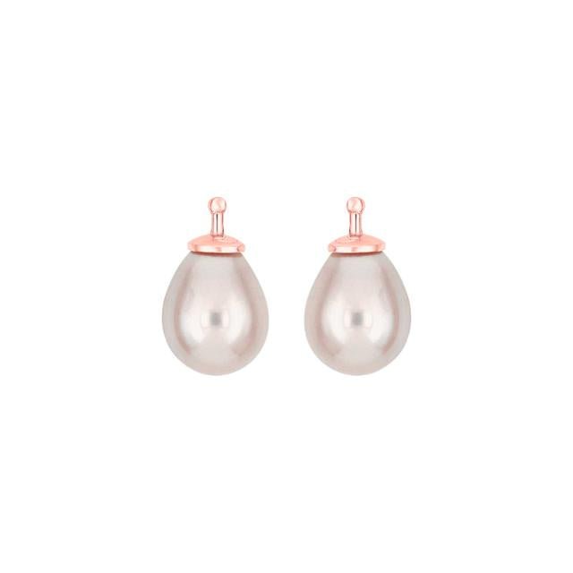 Mallorca perle dråbe farve11 m/rfg sølv - par - Urma.dk