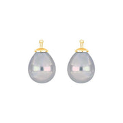 Mallorca perle dråbe farve93 m/fg sølv - par - Urma.dk