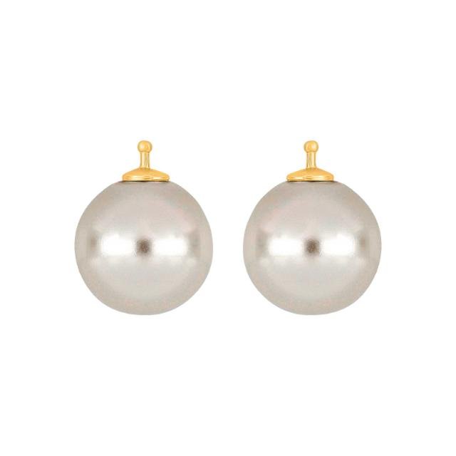 Mallorca perle farve07 m/fg sølv - par - Urma.dk