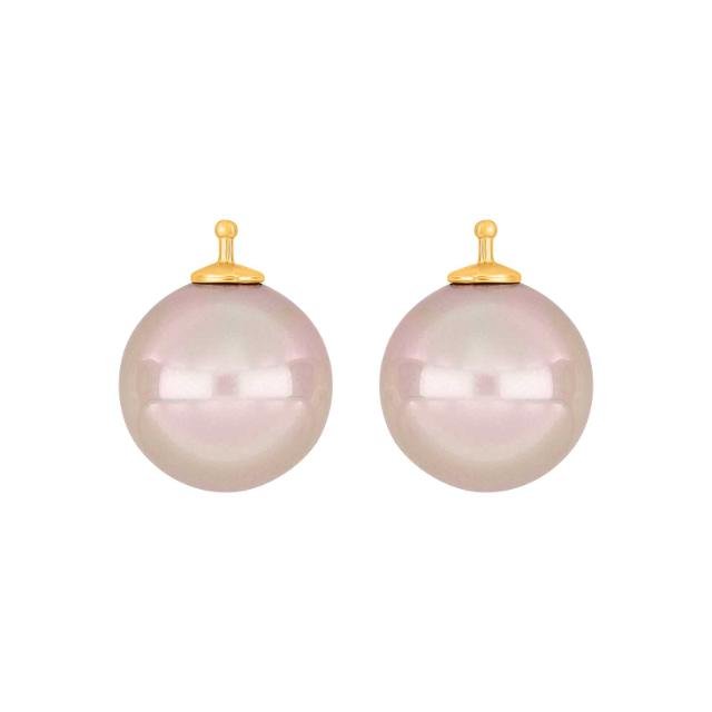 Mallorca perle farve11 m/fg sølv - par - Urma.dk