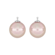 Mallorca perle farve11 m/rh sølv - par - Urma.dk