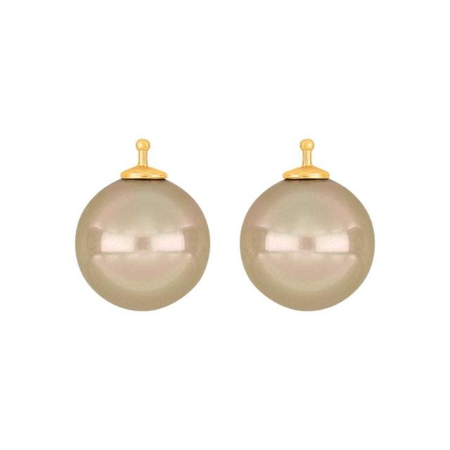 Mallorca perle farve73 m/fg sølv - par - Urma.dk