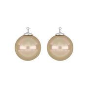 Mallorca perle farve73 m/rh sølv - par - Urma.dk