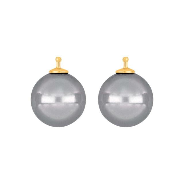 Mallorca perle farve93 m/fg sølv - par - Urma.dk