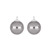 Mallorca perle farve94 m/rh sølv - par - Urma.dk
