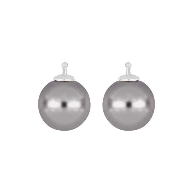 Mallorca perle farve94 m/rh sølv - par - Urma.dk