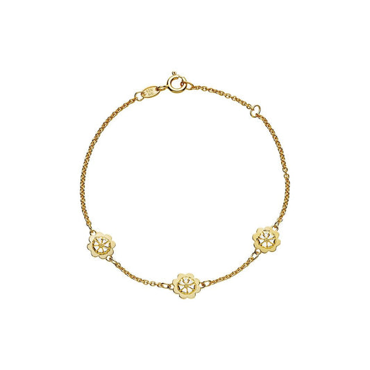 Marguerit armbånd med kløver - Urma.dk