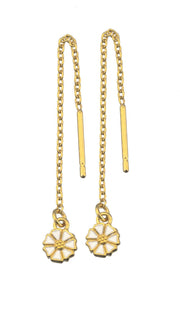 Marguerit  disko ørestikker i 5mm.