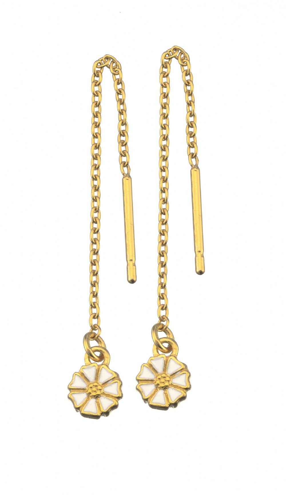 Marguerit  disko ørestikker i 5mm.