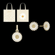 Marguerit sæt inkl. mulepose med margueritter - Forgyldt sølv - kampagne - Urma.dk