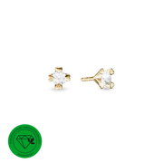 MARY Ørestik 14K LG DIAMANT 2x0,25CT 