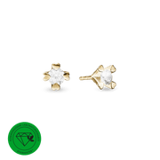 MARY Ørestik 14K LG DIAMANT 2x0,75CT 