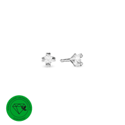 MARY Ørestik sølv LG DIAMANT 2x0,05CT - Urma.dk