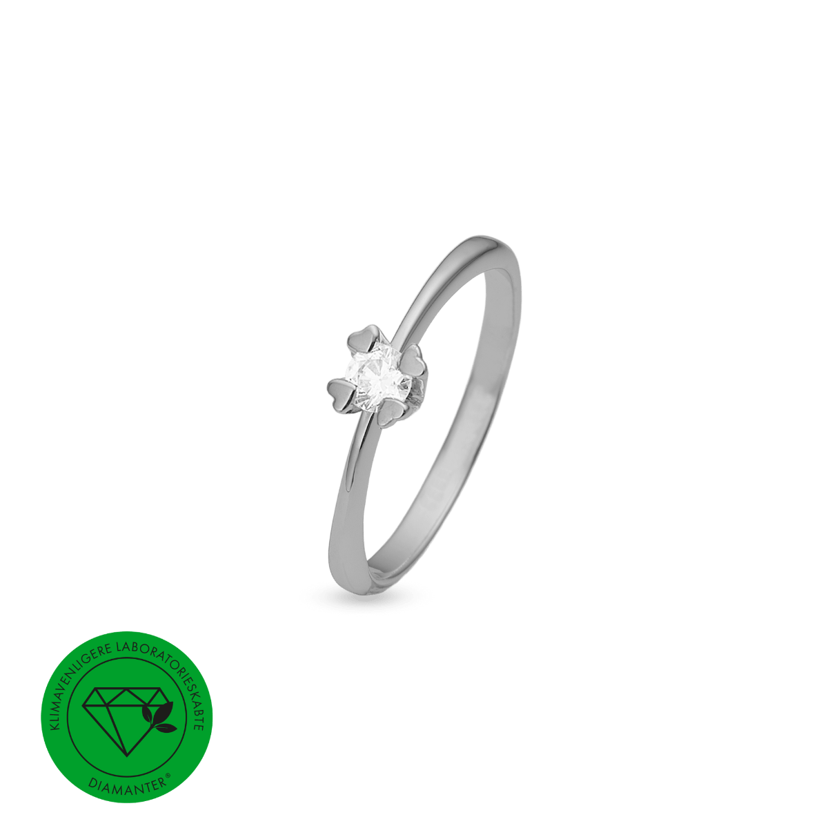 MARY Ring 14K, HV LG DIAM 0,25CT W/VS - Urma.dk