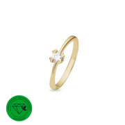 MARY Ring 14K LG DIAM 0,25CT W/VS - Urma.dk