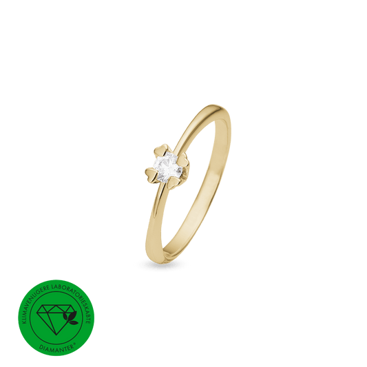 MARY Ring 14K LG DIAM 0,25CT W/VS - Urma.dk